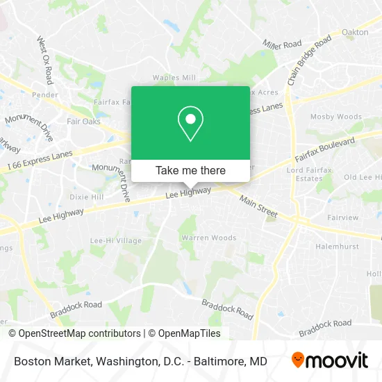Boston Market map