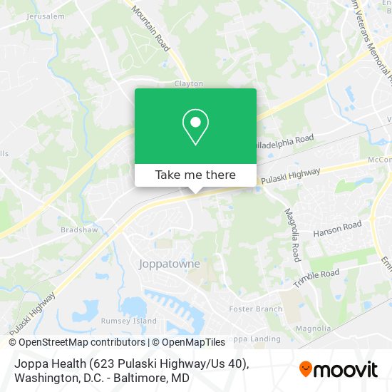 Joppa Health (623 Pulaski Highway / Us 40) map