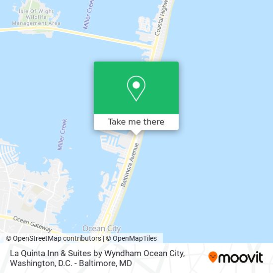 Mapa de La Quinta Inn & Suites by Wyndham Ocean City
