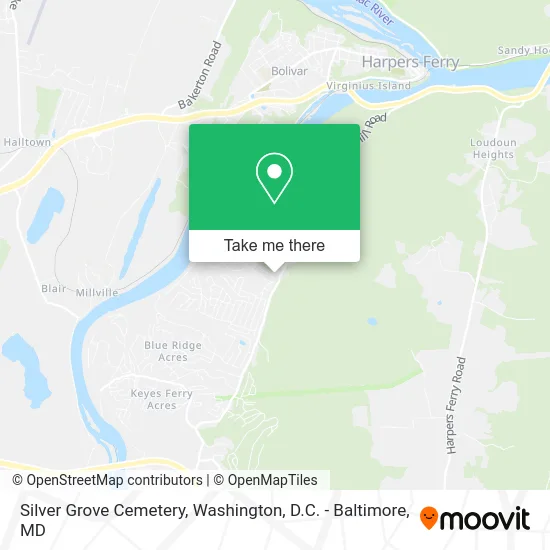 Silver Grove Cemetery map