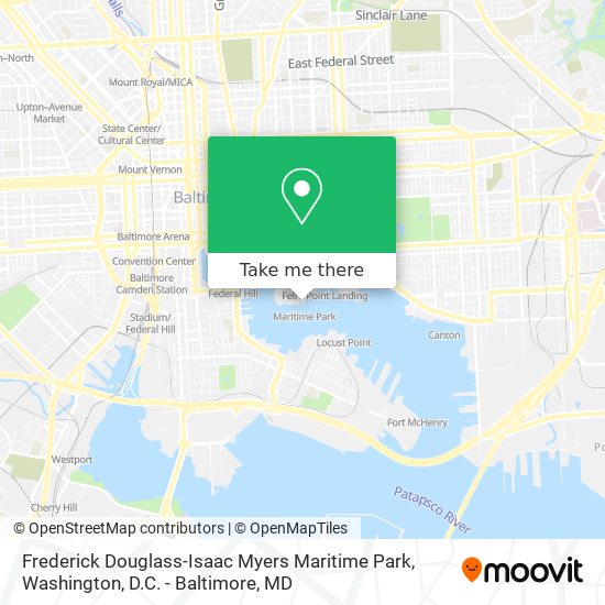Frederick Douglass-Isaac Myers Maritime Park map