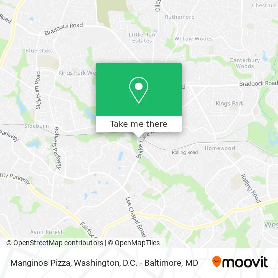 Manginos Pizza map