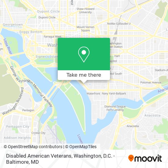 Disabled American Veterans map