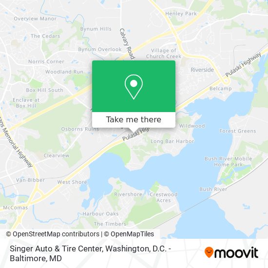 Mapa de Singer Auto & Tire Center