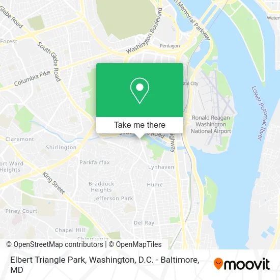 Elbert Triangle Park map