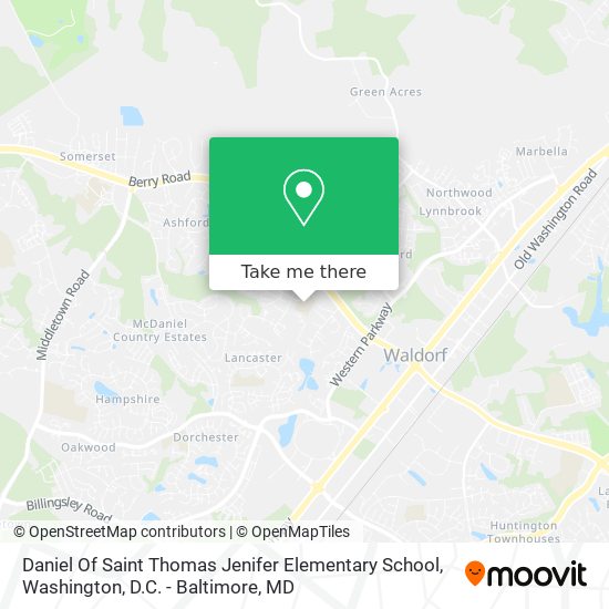 Daniel Of Saint Thomas Jenifer Elementary School map