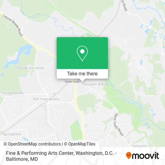 Fine & Performing Arts Center map