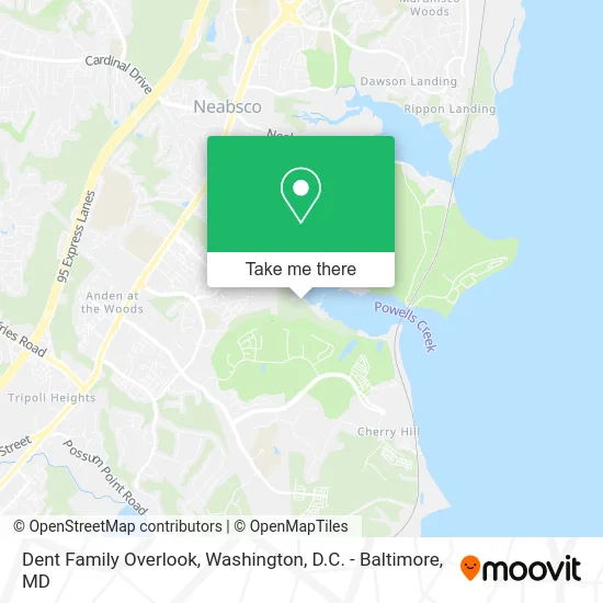 Dent Family Overlook map