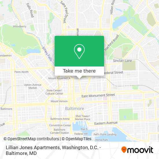 Mapa de Lillian Jones Apartments