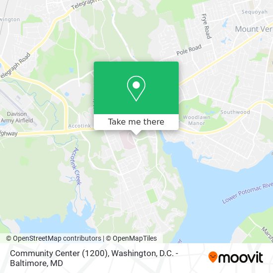 Mapa de Community Center (1200)