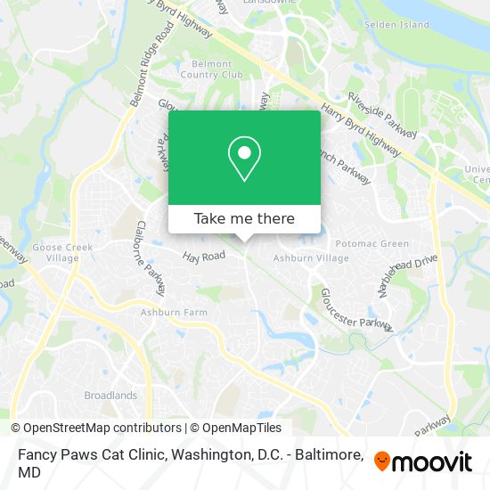 Fancy Paws Cat Clinic map