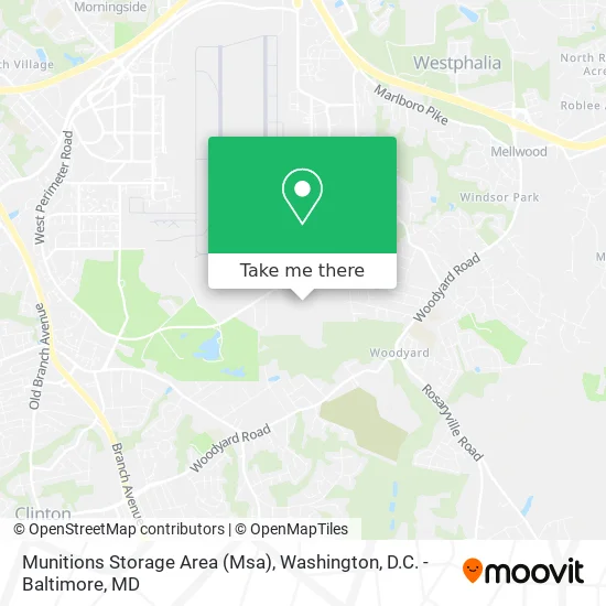 Munitions Storage Area (Msa) map