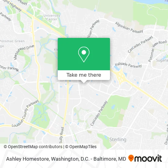 Ashley Homestore map