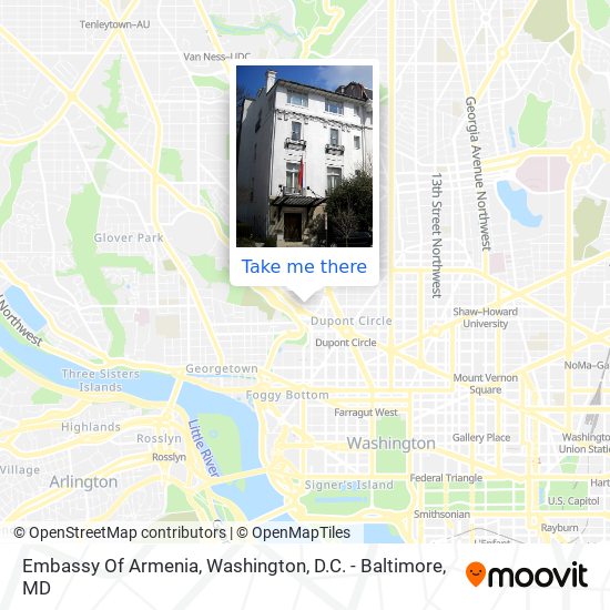 Mapa de Embassy Of Armenia