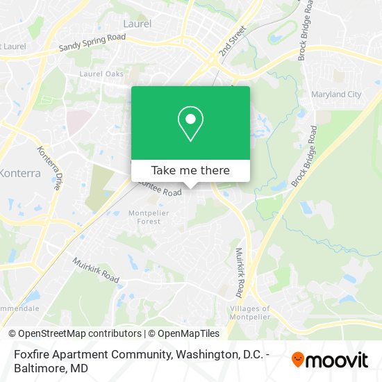 Foxfire Apartment Community map