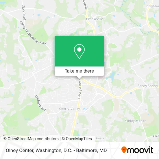 Olney Center map