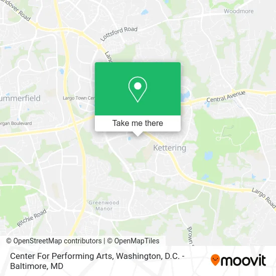 Center For Performing Arts map