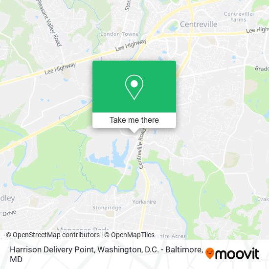 Mapa de Harrison Delivery Point