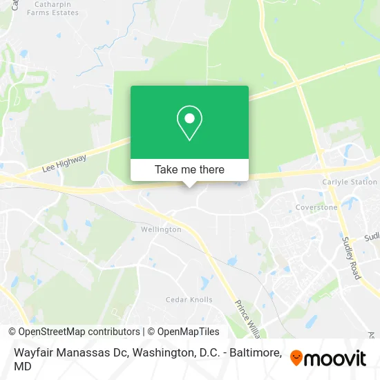 Wayfair Manassas Dc map