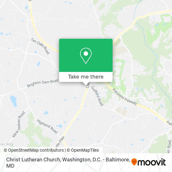 Christ Lutheran Church map