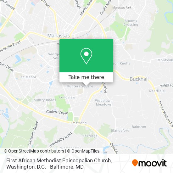 Mapa de First African Methodist Episcopalian Church