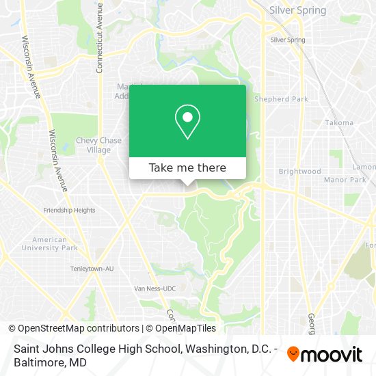 Saint Johns College High School map