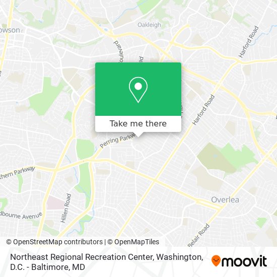 Northeast Regional Recreation Center map