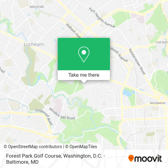 Forest Park Golf Course map