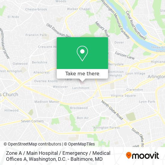 Zone A / Main Hospital / Emergency / Medical Offices A map
