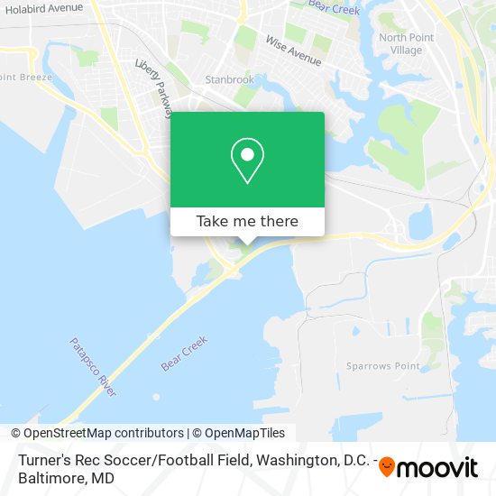 Mapa de Turner's Rec Soccer / Football Field
