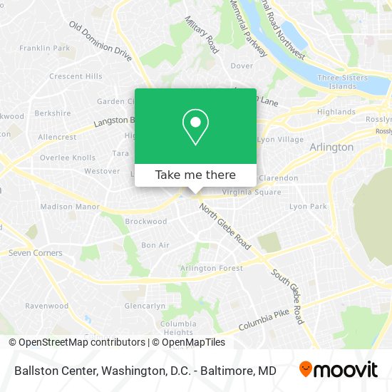 Mapa de Ballston Center