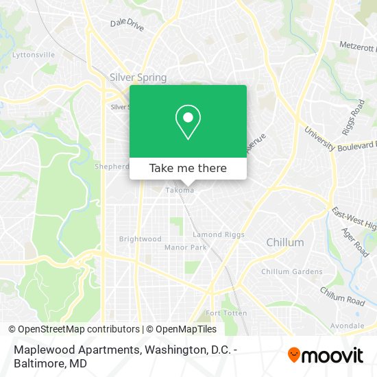 Mapa de Maplewood Apartments