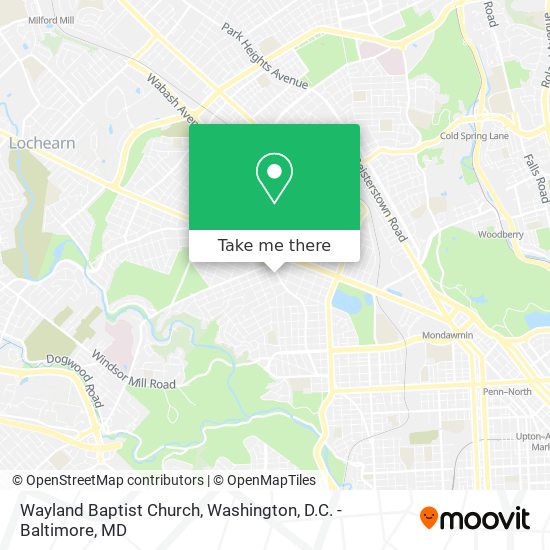 Wayland Baptist Church map