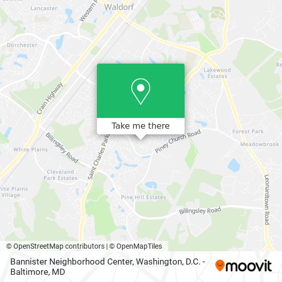 Bannister Neighborhood Center map