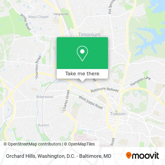 Orchard Hills map