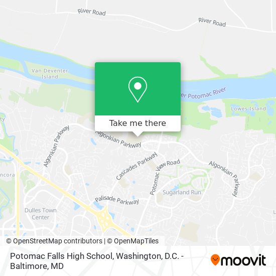 Mapa de Potomac Falls High School