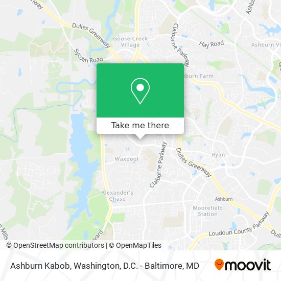Mapa de Ashburn Kabob