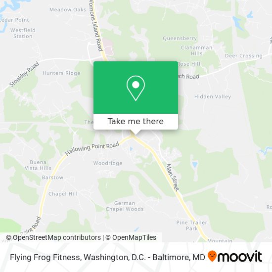Flying Frog Fitness map