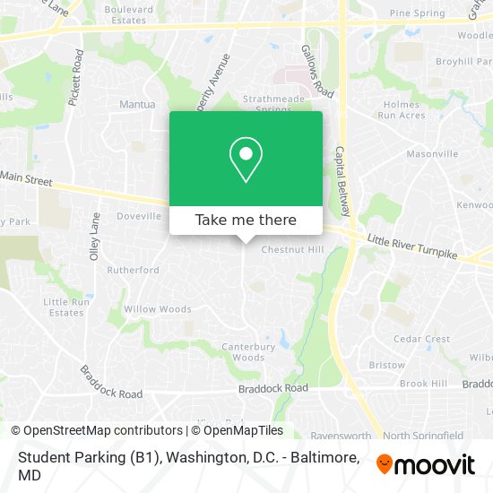 Mapa de Student Parking (B1)