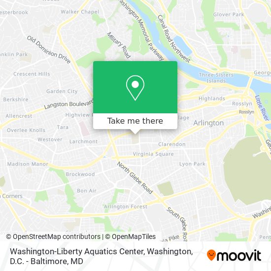 Washington-Liberty Aquatics Center map