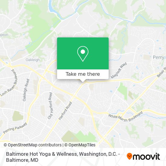 Baltimore Hot Yoga & Wellness map