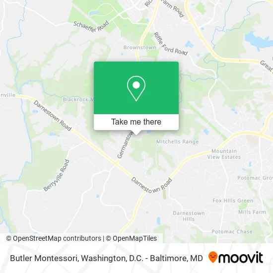 Butler Montessori map