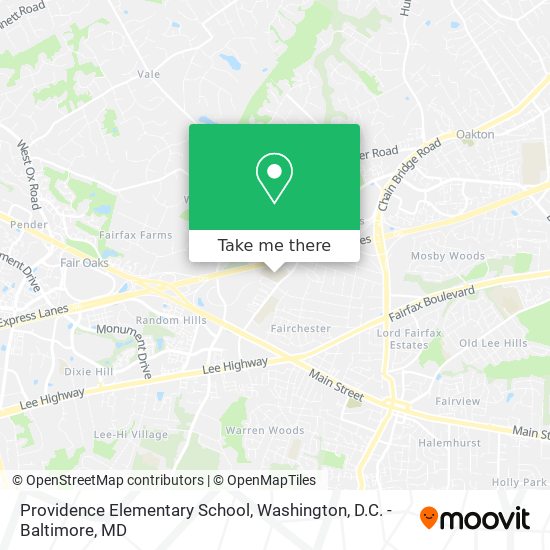 Mapa de Providence Elementary School