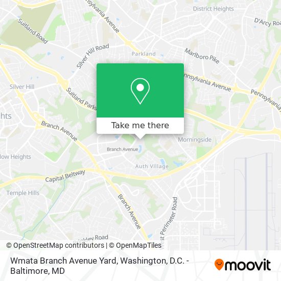 Wmata Branch Avenue Yard map