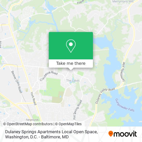 Mapa de Dulaney Springs Apartments Local Open Space