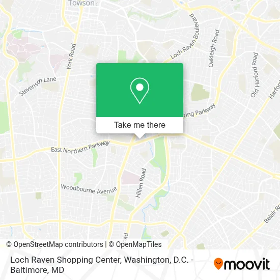 Loch Raven Shopping Center map