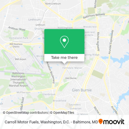 Mapa de Carroll Motor Fuels