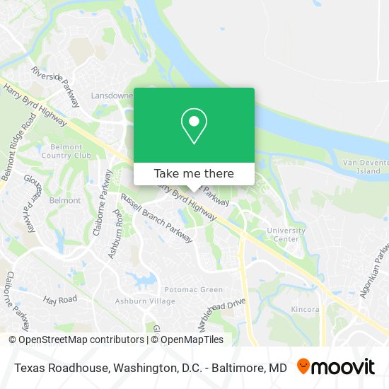 Texas Roadhouse map