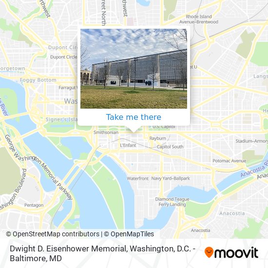 Dwight D. Eisenhower Memorial map