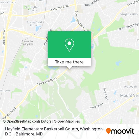 Mapa de Hayfield Elementary Basketball Courts